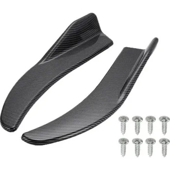 Lišta karosérie 1 pár 44 x 7 cm Černé ABS spoilery předního nárazníku Univerzální protisrážkové lišty pro BMW Mercedes Toyota Audi s montážními šrouby