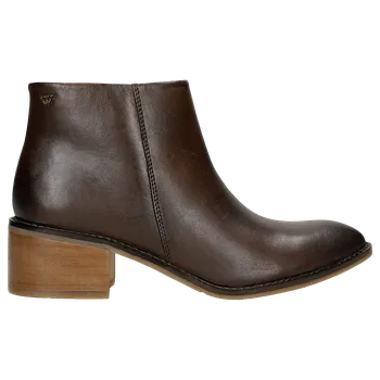 Dámské polobotky Nízké Dámské Kotníkové Boty V Čokoládové Barvě Na Širokém Podpatku Wojas 5535152 42