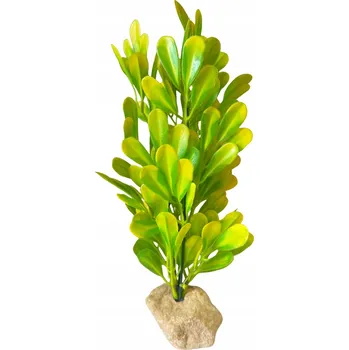 umělá květina ROSTLINA DO AKVÁRIA ŽLUTÁ ZELENÁ UMĚLÁ PŘIROZENÝ VZHLED VELKÁ XXL 35cm