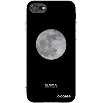 Pouzdro na mobilní telefon Picasee silikonový průhledný obal pro Apple iPhone SE 2020 - Moon Minimal