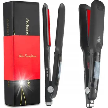 Žehlička na vlasy ŽEHLIČKA NA VLASY NA VLASY PARNÍ 110-230°C černá s rychlým nahříváním