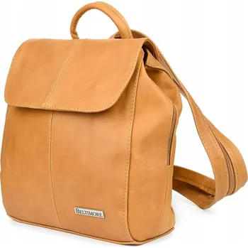 Městský batoh Dámský kožený Batoh s klopou, pevný, velký, elegantní, prostorný Beltimore