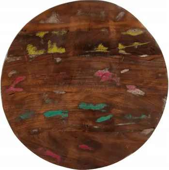 Stolová deska VidaXL Stolová deska, Ø 40x3,8 cm, kulatý, masivní recyklované dřevo