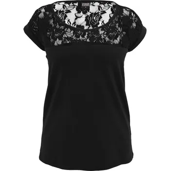 Dámské tričko Ladies Top Laces Tee - black M
