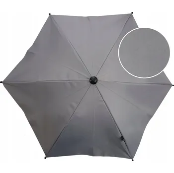 Stínicí technika Slunečník na kočárek Bomix 64 cm šedý