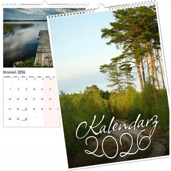 Kalendář Nástěnný kalendář 2026 velký, vícepanelový - Krajina, Mazurská jezera, formát A3