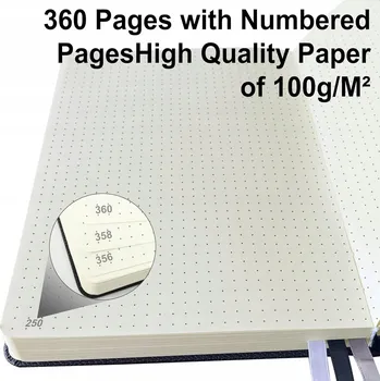 Zápisník Sešit linkovaný A5 NOTATNIK A5 360 STRON 100 G/M² DZIENNIK LINIE 360 listů