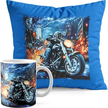 SADA HRNEK + POLŠTÁŘ MODRÝ - MOTOR MOTORKA