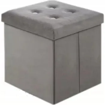 Taburet Taburet čalouněný Smukee šedý