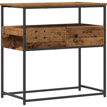 Konzolový stolek vidaXL Konzolový stolek Staré dřevo 75 x 40 x 75 cm kompozitní dřevo [862936]