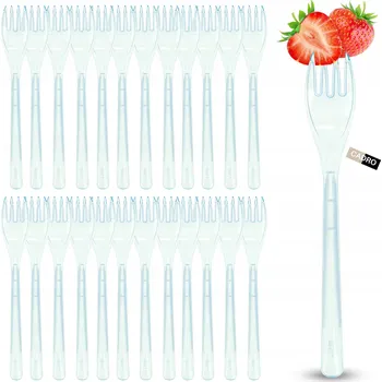 Jednorázové nádobí Plastové vidličky opakovaně použitelné 25 kusů pro děti na grilování piknik 17,5 cm