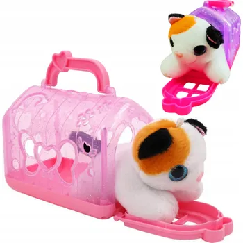 plyšák PLYŠOVÁ KOČKA V NOSÍTKU 3 VZORY