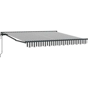 Markýza Budsorovatelné zastřešení Antracitová a bílá 350 x 250 cm
