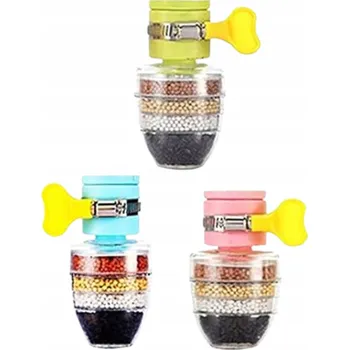 Filtrace vody Vodní Filtr na Kohoutek Změkčovač Vody Redukce Vodního Kamene 3-stupňový Systém sada 3 ks