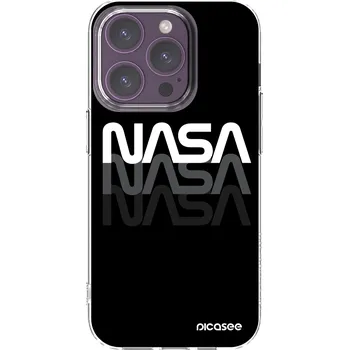 Pouzdro na mobilní telefon Picasee silikonový průhledný obal pro Apple iPhone 14 Pro - NASA Triple