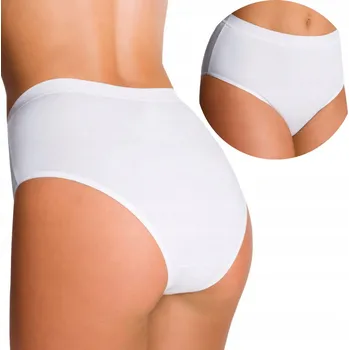 Kalhotky EMILI kalhotky kalhotky SOA plné hladké bavlna bílá 3XL