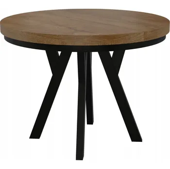 Jídelní stůl KULATÝ STŮL KOV LOFT OBÝVACÍ POKOJ KUCHYNĚ POKOJ 110cm+2x50cm