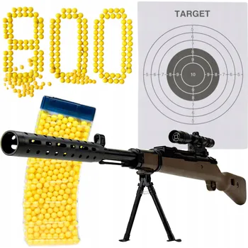 PUŠKA ODSTŘELOVACÍ KULIČKOVÁ PISTOLE ODSTŘELOVACÍ PUŠKA 800 KULIČEK DÁREK VELKÝ SET