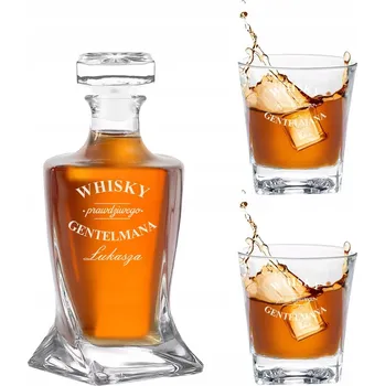 Sklenice Sada na whisky Karafa + 2 Sklenice s gravírováním / Dárek