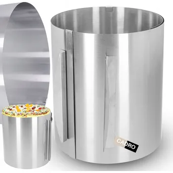 Forma na pečení Forma na dort cukrářský pásek obruč vysoký 20 cm nastavitelný 16-30 cm