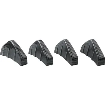 Lišta karosérie 4 ks 12,5 x 6,5 cm Karbonové ABS difuzory na zadní nárazník Univerzální tuningové spoilerové lišty Ochrana proti kolizi s montážním příslušenstvím