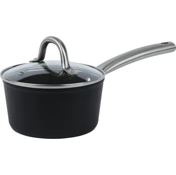 Hrnec rendlík d16 BLACK s poklicí,kovaný s nerez.rukojet