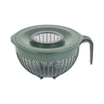 PLASTOVÁ MÍSA NA MÍCHÁNÍ LUNA 3L S POKLOPEM ZELENÁ