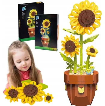 ostatní stavebnice VALENTÝN DEN ŽEN STAVEBNICE KVĚTINY SLUNEČNICE 359 dílů