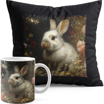 SADA HRNEK + POLŠTÁŘ ČERNÁ - ZVÍŘATA KRÁLÍK