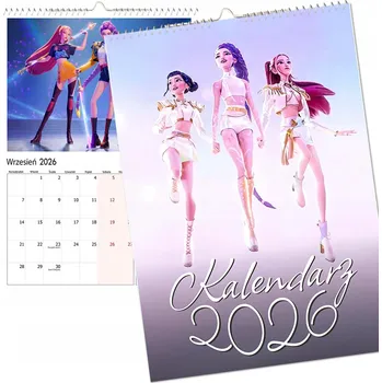 Kalendář NÁSTĚNNÝ KALENDÁŘ 2026 VÍCELISTOVÝ VELKÝ HUNTRIX LOVKYNĚ DÉMONŮ A3