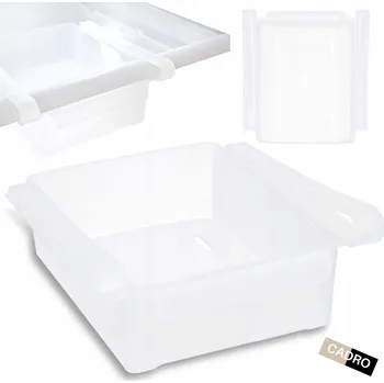 Úložný box Organizér do lednice šuplík police na potraviny výsuvný 15,5x16,5 cm