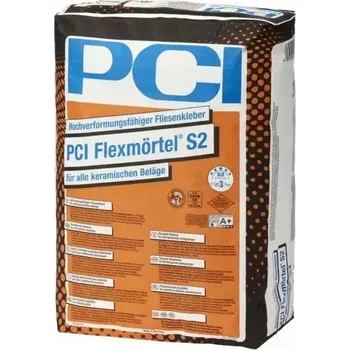 Průmyslové lepidlo PCI Flexmortel S2 - Vysoce flexibilní lepidlo na slinutý křemen S2 20kg