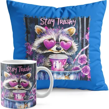 SADA HRNEK + POLŠTÁŘ MODRÁ - ZVÍŘATA MÝVAL