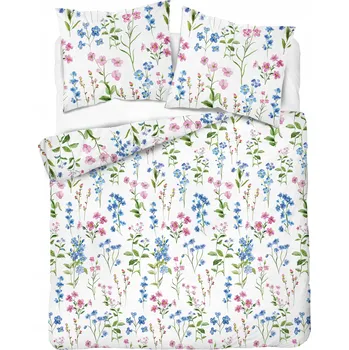 Povlečení Povlečení flanel 160x200 květiny louka silné 160 g 34A