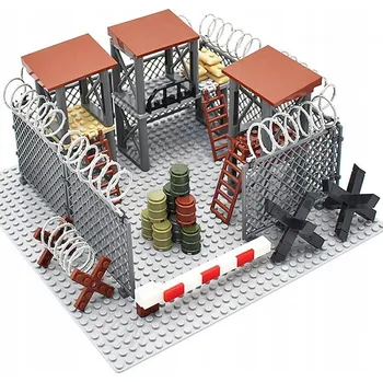 ostatní stavebnice Stavebnice vojenská základna věže zeď stanice 200dílů KL39