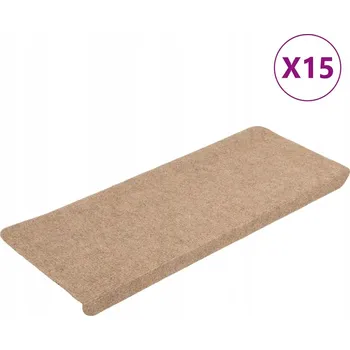 Nášlap na schod Protiskluzové Nášlapy na schody plst plsti, béžové, 65x24,5x3,5 cm