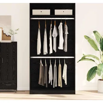 Šatní skříň vidaXL Šatní skříň Černý dub 100 x 50 x 200 cm kompozitní dřevo [3345115]