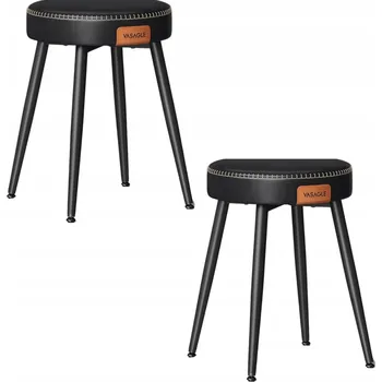 Barová židle Židle Songmics umělá kůže černá 2 ks