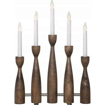 Svícen Dřevěný svícen Star Trading 47 cm