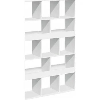 Knihovna Regál/přepážka, bílý, 100x33x156,5 cm, dřevotříska