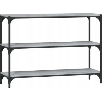 Knihovna Regál na knihy, šedý dub sonoma, 100x33x70,5 cm