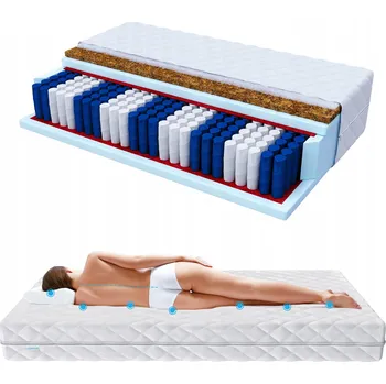 Matrace Matrace s taštičkovými pružinami ŚpijZdrowo 160 x 200 x 24 cm H3 , H4