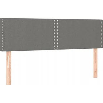 Čalouněné čelo postele 144x78 cm, tmavě šedé