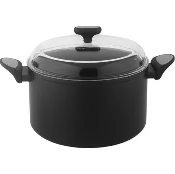 Hrnec HRNEC 28X17 CM S POKLICÍ NOIS SILVER 9,9 L S POVRCHOVOU ÚPRAVOU GREBLON C 3+