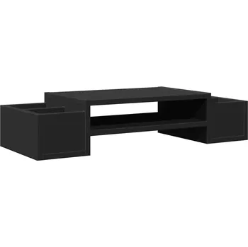 Podstavec pod monitor Podstavec pod monitor s přihrádkami, 70x27x15 cm, černý