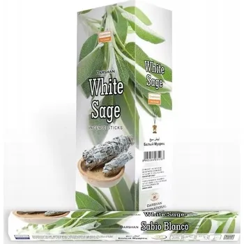 Vonná tyčinka Vonné tyčinky Darshan Bílý Šalvěj