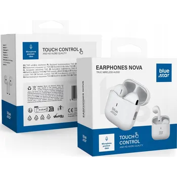 Sluchátka BLUE STAR bezdrátová sluchátka / bluetooth stereo TWS Nova Fi5 bílá