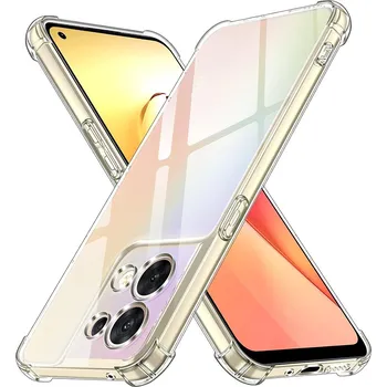 Pouzdro na mobilní telefon Techsuit Nárazuvzdorný Průhledný Silikon Oppo Reno8 Čirý