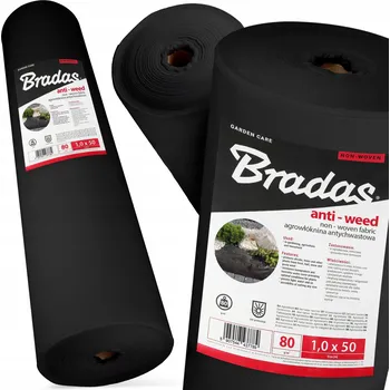 Mulčovací textilie Mulčovací textilie (proti plevelu) černá 100 x 5000 cm 80 g/m2