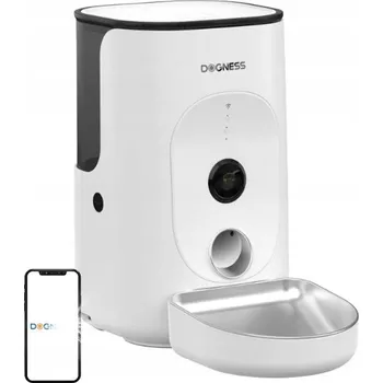 Miska pro psa Dogness Smart Dávkovač krmiva Wifi s nádobou Z Nerezové Oceli 4L